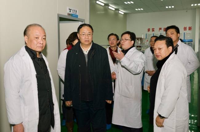 省经信委副主任王建民一行视察安益生物